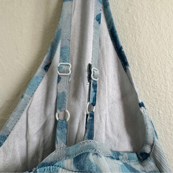 urban outfitters babydoll slip dress butterfly print ruffle hem medium sheer - Picture 15 of 15